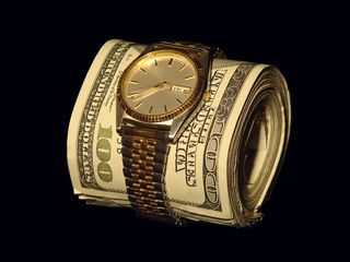 Money with watch